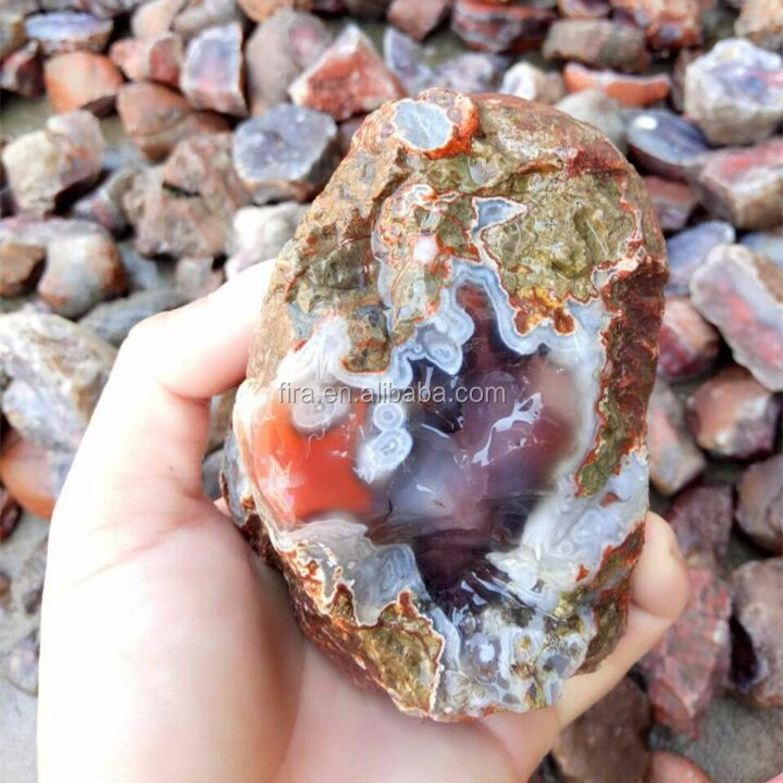 2016 Hot Sale African Agate Rough Fire Agate Wholesale Natural Raw Agate Stone