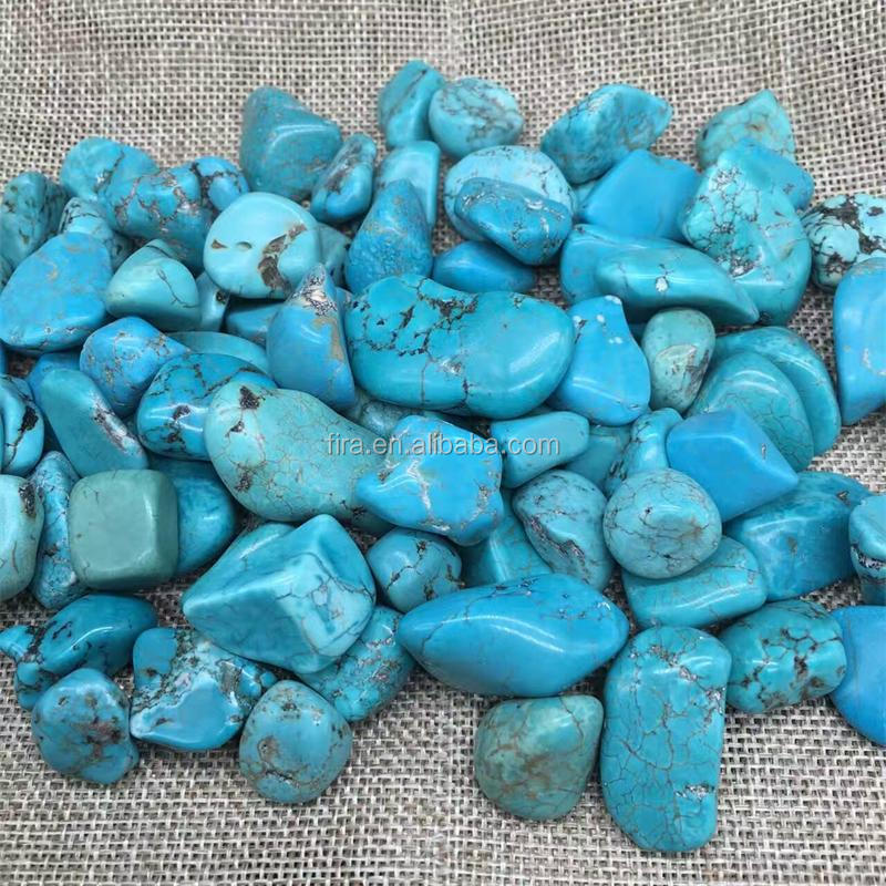 Wholesale Polished Turquoise Chips Rough Stone Gemstone Crystal Tumbled Stone