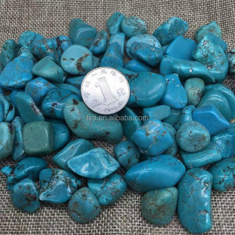 Wholesale Polished Turquoise Chips Rough Stone Gemstone Crystal Tumbled Stone