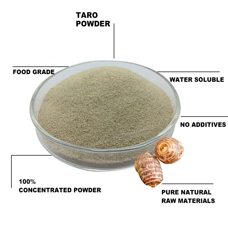 Factory Supply Taro Powder 100% Natural Organic Instant Pure Taro Juice Extract Powder