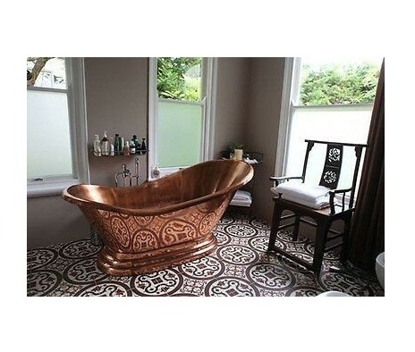 ADULT APPLICATION COPPER ANTIQUE OVAL BATH TUB, CLASSICAL PURE COPPER FREESTANDING BATH TUB