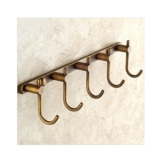 Long Rail Stainless Steel Cloth Hanger Wall Mounted  Hooks metal clothing hook stainless steel wall display hook