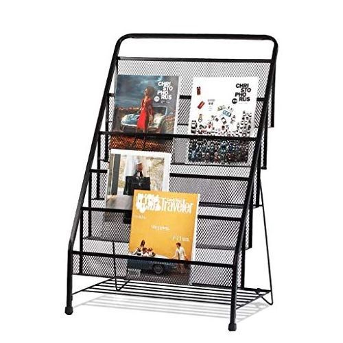 Store Fixtures Wire Rack Shelf Steel Stands Shops Floor Standing Book Shelves Free Display Unit