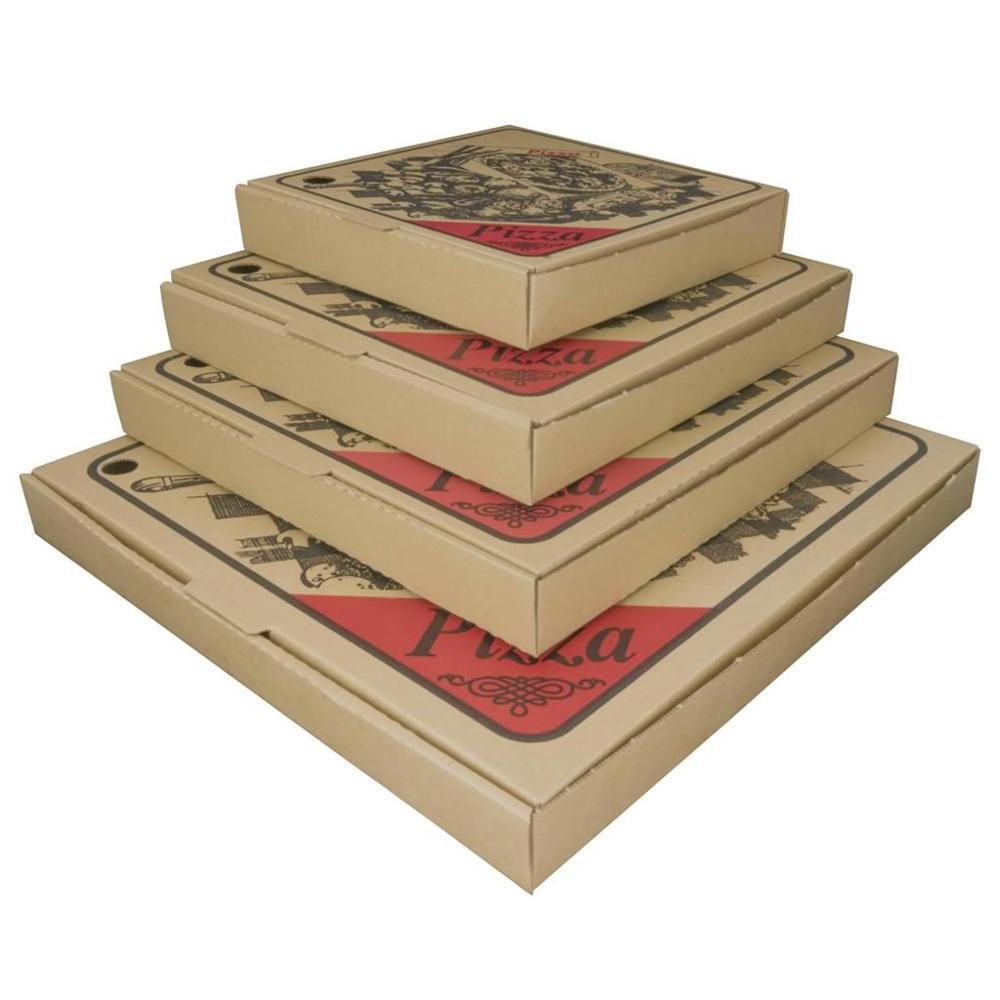 Pizza boxes Wholesale cheap low price corrugated cardboard custom pizza box packaging