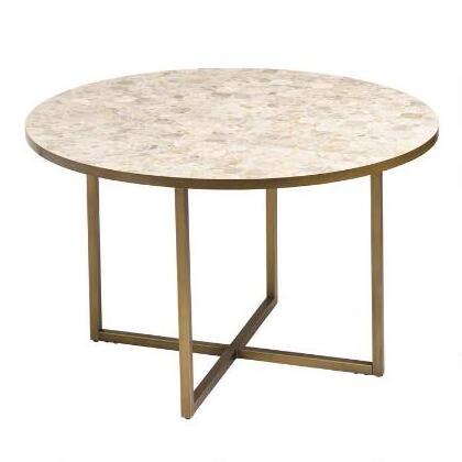 folding table luxury Living Room Furniture Gold Legs Round Dining Table Restaurant round rotating dining tables