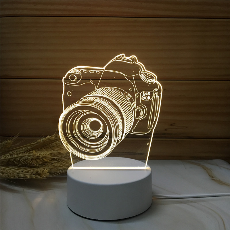 3d christmas laser led acrylic lamp night light