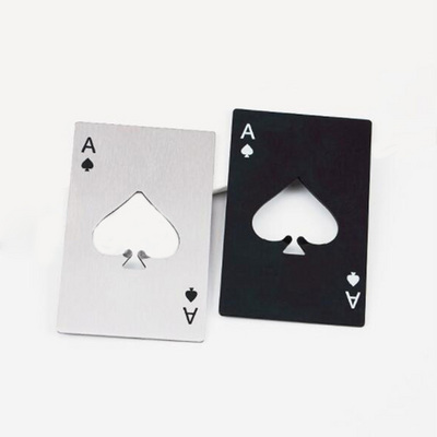 poker card beer bottle opener metal credit card bottle opener