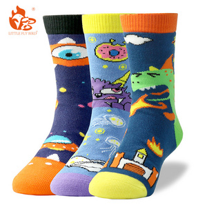 Little Fly Bird High quality new style custom logo  cotton socks boys and girls socks for kids Spring and Autumn baby socks