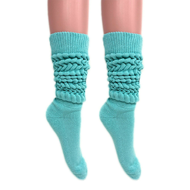 Low Moq Wholesale Low Moq Stack sock Scrunch Socks Long Knee High Adult Slouchy Women Slouch Socks