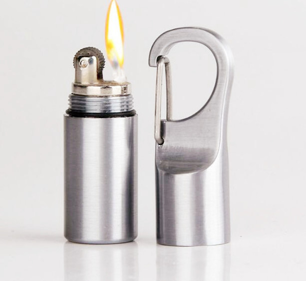 Portable Key Chain Capsule Compact Kerosene Lighter Mini Gasoline Lighter