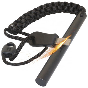 Bushcraft Fire Starter 1/2" Thick Ferro Rod Waterproof Flint Fire Steel Lighter for Survival