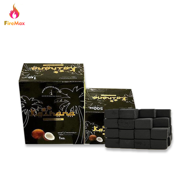 FireMax Wholesale Coconut Charcoal Shisha Nature Coconut Coal Hookah Low Ash Shisha Coconut Charcoal