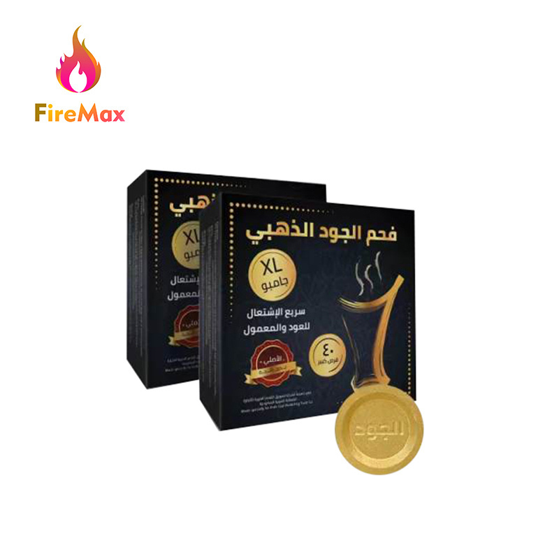 FireMax High Quality Fruitwood Charcoal Round Instant Light Charcoal Low Ash Shisha Coal