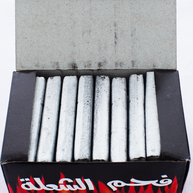 FireMax Sliver Shisha Charcoal Flameless 100% Natural Bamboo Charcoal Magic Coal Troch Coal