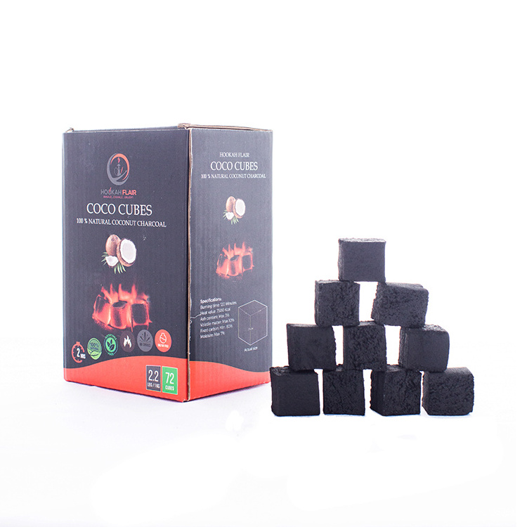 FireMax Solid Charcoal Coconut Shell Smokeless Shisha Coconut Charcoal Low Ash Charcoal Hookah