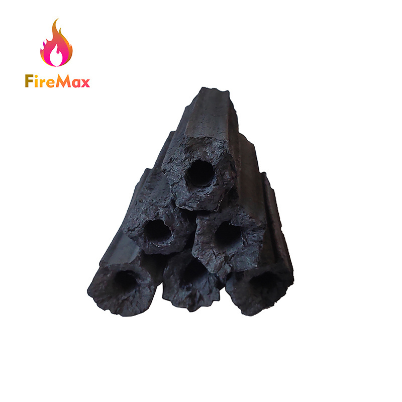 FireMax Good Selling 100% Bamboo Natural Charcoal Sawdust Coal Hardwood Hexagonal Briquette Charcoal for Restaurant