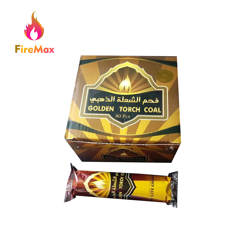 FireMax Wholesale Fruitwood Colored Instant Burning Charcoal Quick Light Charcoal For Incense