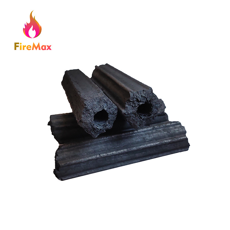 FireMax High Quality Nature Hexagon Sawdust Hard Wood Charcoal Smokeless BBQ Hexagonal Charcoal For Restaurantn