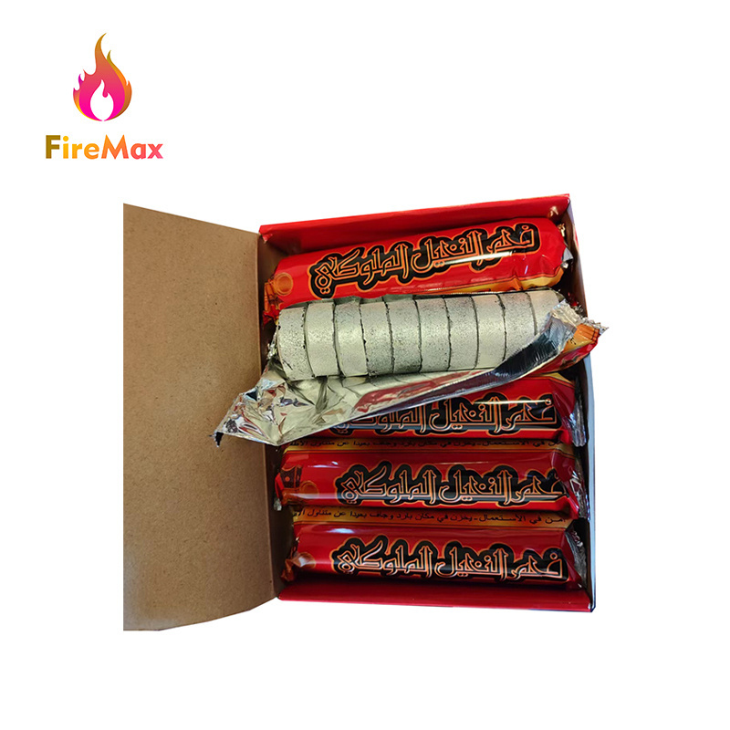 FireMax Wholesale Fruitwood Colored Instant Burning Charcoal Quick Light Charcoal For Incense