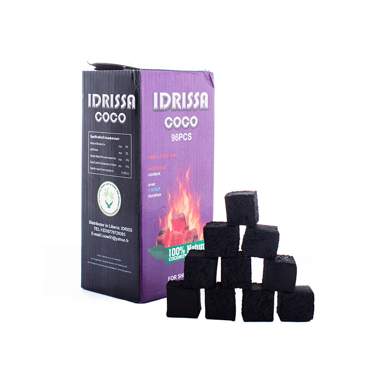 FireMax New Arrival Solid Shisha Charcoal Briquettes Coconut Shell Charcoal Cube Smokeless Coco Coal Briquettes