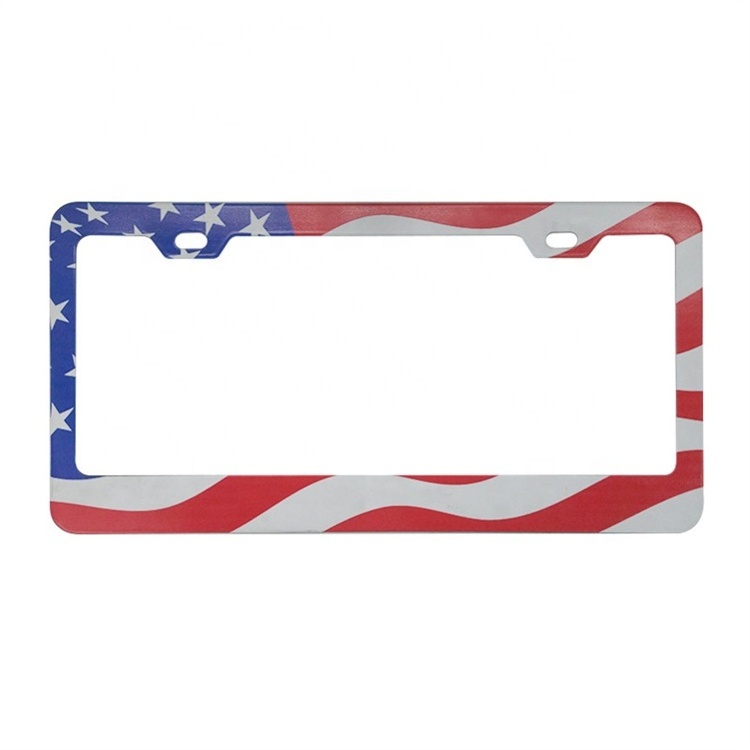 Holiday Car Decorations Personalized UV Printing  License Plate Frames Cover Holders Car License Plate Frame