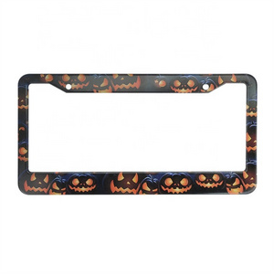 Holiday Car Decorations Personalized UV Printing  License Plate Frames Cover Holders Car License Plate Frame