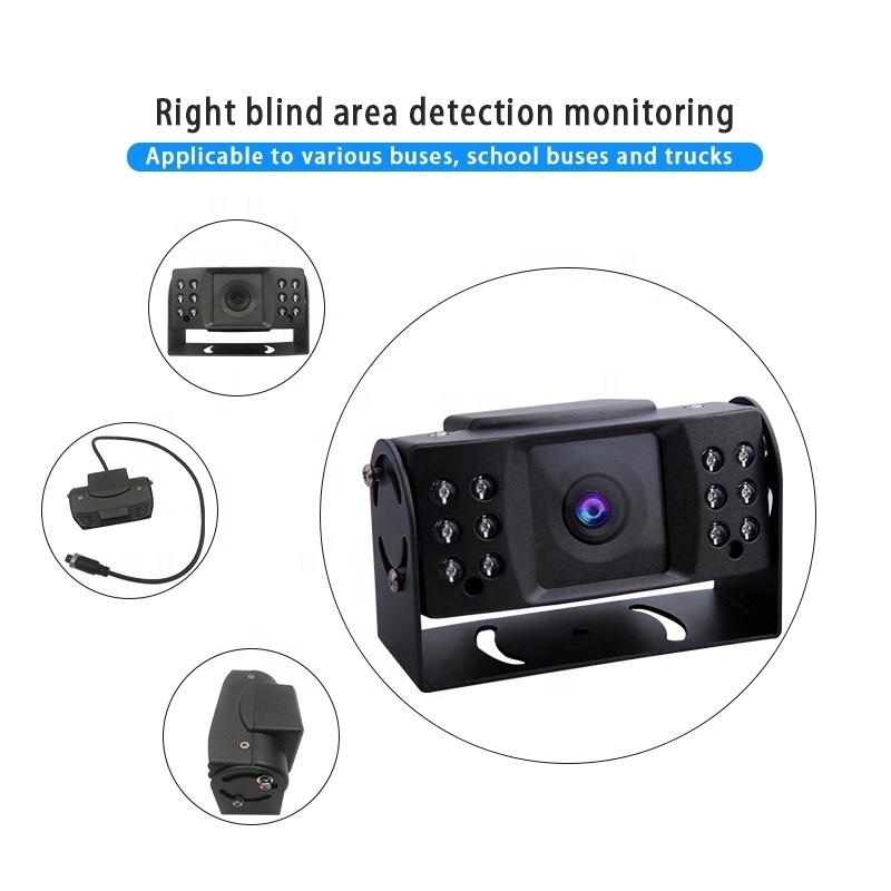 1080P HD wide-angle car camera Bus/truck harvester LED fill light infrared night vision monitoring 12v-36v universal school bus