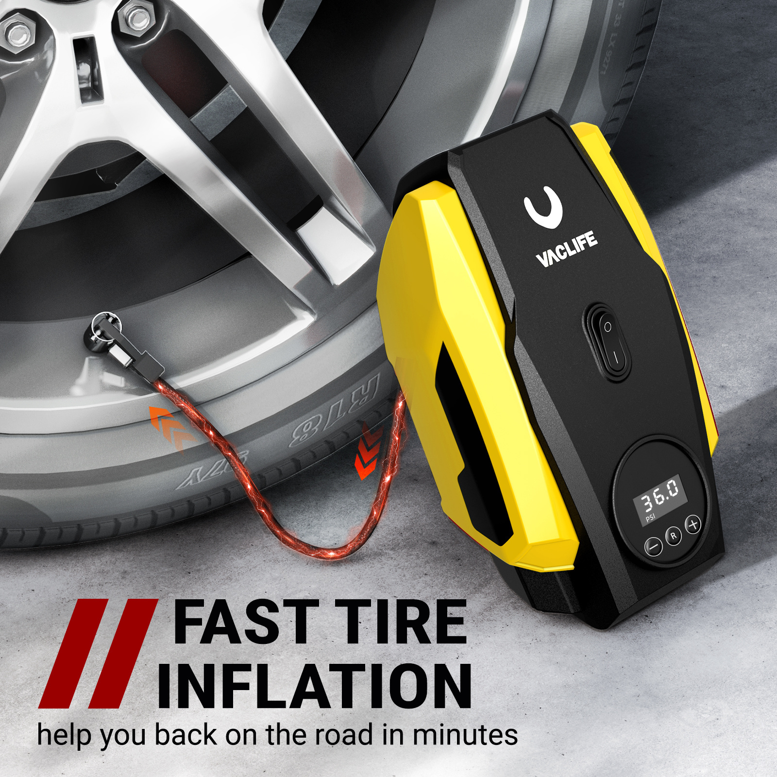 Portable 120W Car Tyre Inflator Air Compressor DC 12v Car Air Pump Electric Air Compressor 150PSI Tire Inflators