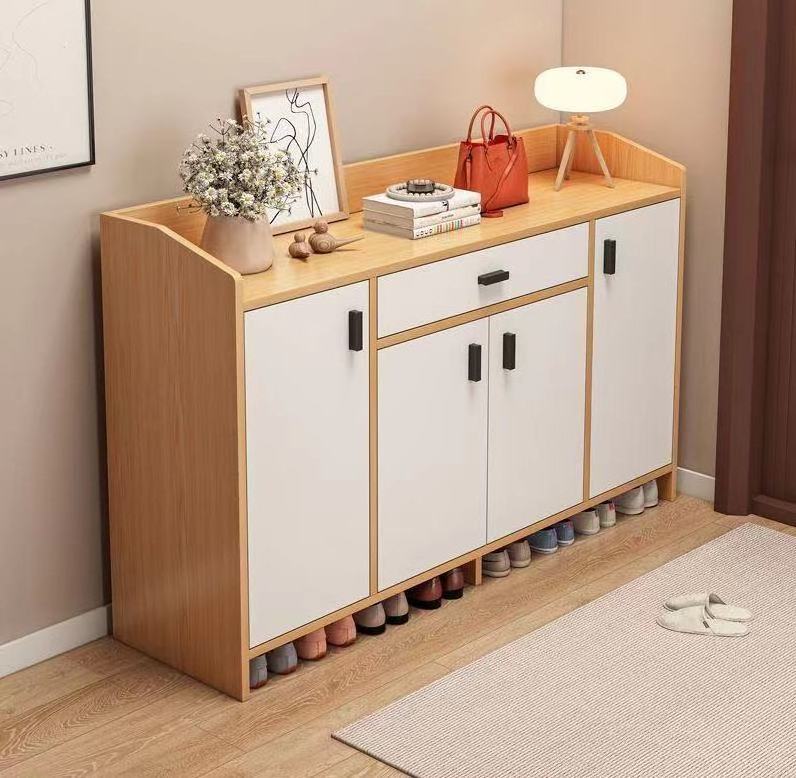 2023 High Quality Furniture Wooden Shoe Rack storage cabinet with drawers for living room with Large Storage Space