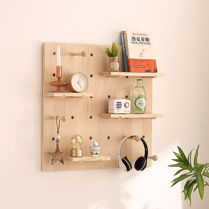 Floating Wall Shelf MDF Rustic Display Storage Wall Mounted Bookshelf Wooden Shelf for living room