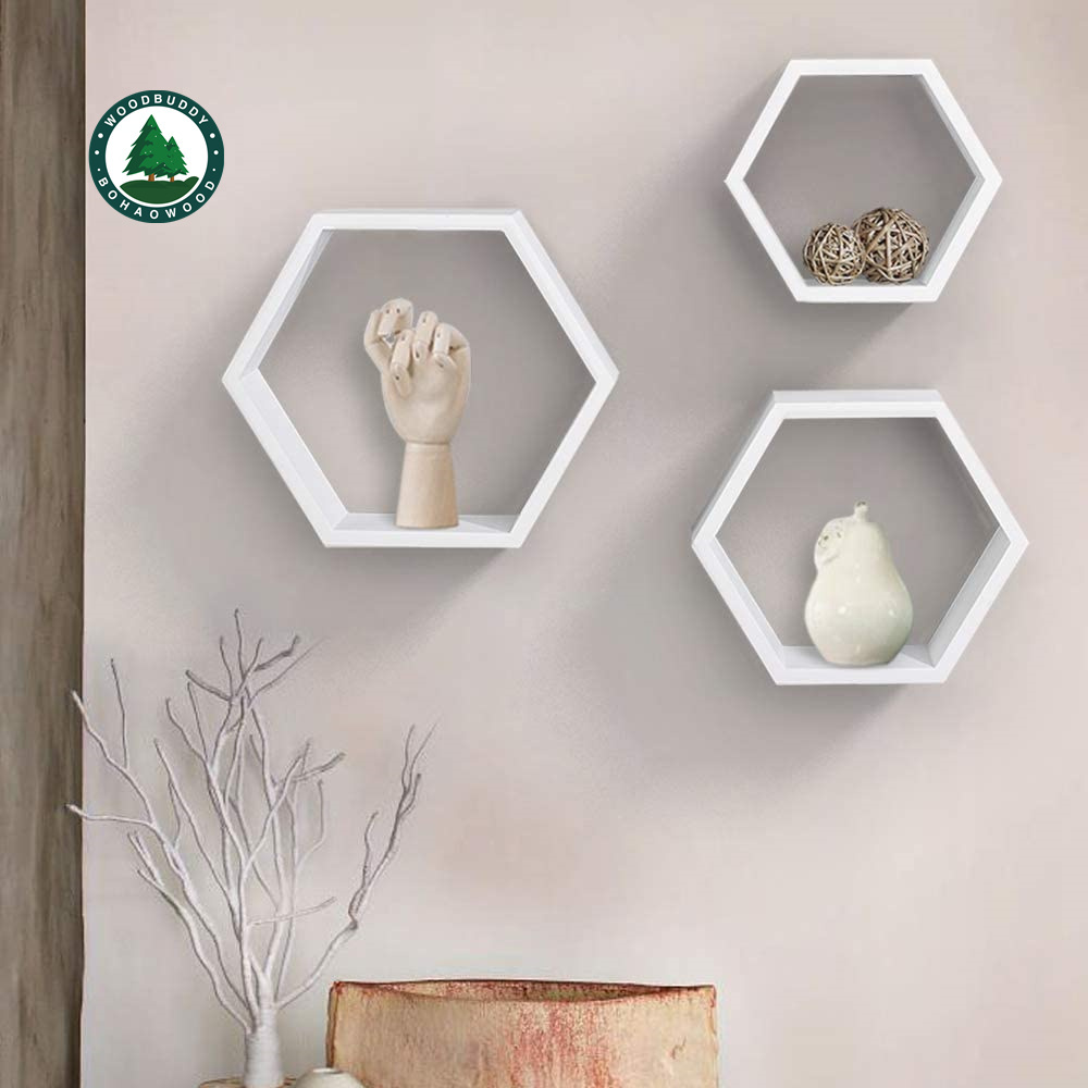 MDF Floating Shelves Wall Mounted Storage Shelving for Bathroom Living room