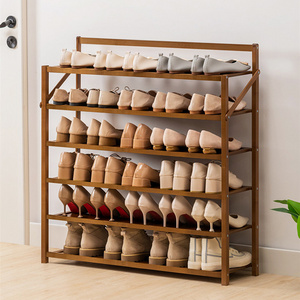 Ex-factory price natural color Home Living Room Entryway Furniture Shoe Rack Stand Storage Organizer Closet Cabinet