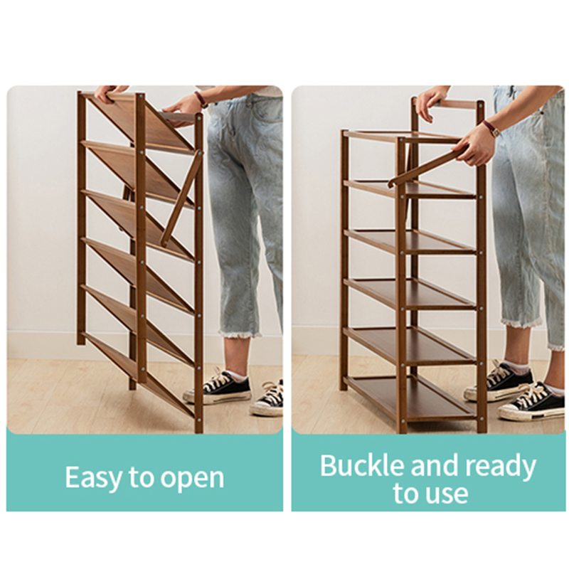 Hot-selling Cheap Folding Shoe Rack Shoe Cabinet Storage shoe cabinet storage solid wood Adjustable Custom Multilayer Modern