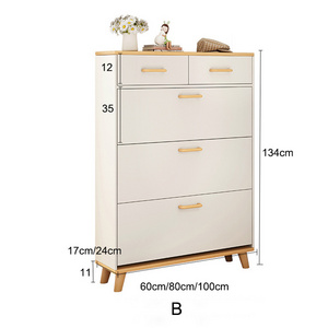 2023 living room furniture shoe rack wood 50 pairs shoe storage cabinet wooden shoes storage wood cabinet