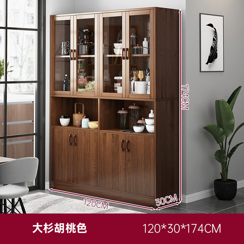 Hot Sale Modern Wooden storage cabinet with drawers and doors Solid Wood Cabinet Display Cupboard for Kitchen Living Room Office