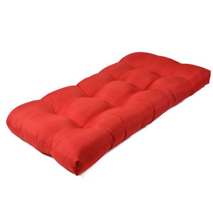 Wholesale Recliner Fading Fabric Bench Chair Cushion Outdoor  seat red Lounge Garden Swing Sofa Cushions Custom Cushion