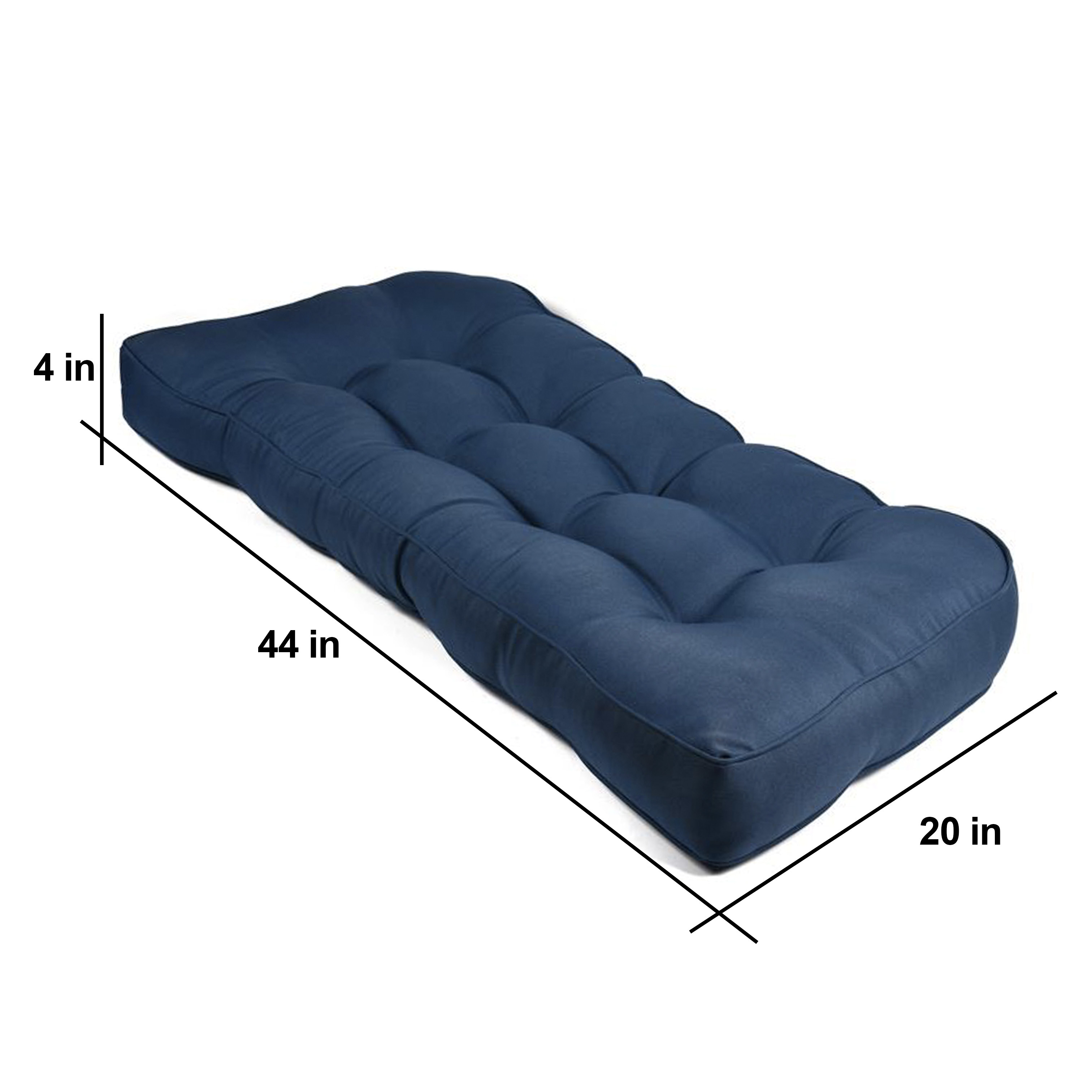 Outdoor Foldable Polyester Sofa Chair Bench Cushion Seat Pad Comfortable Lounger Rocking Chair Cushions Pads Waterproof Woven