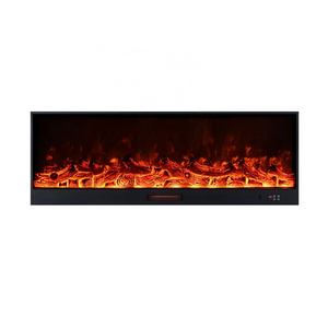 Modern Indoor Decorative Led Electric Fireplace Insert Heater Living Room Wall Mounted Electric Fireplaces