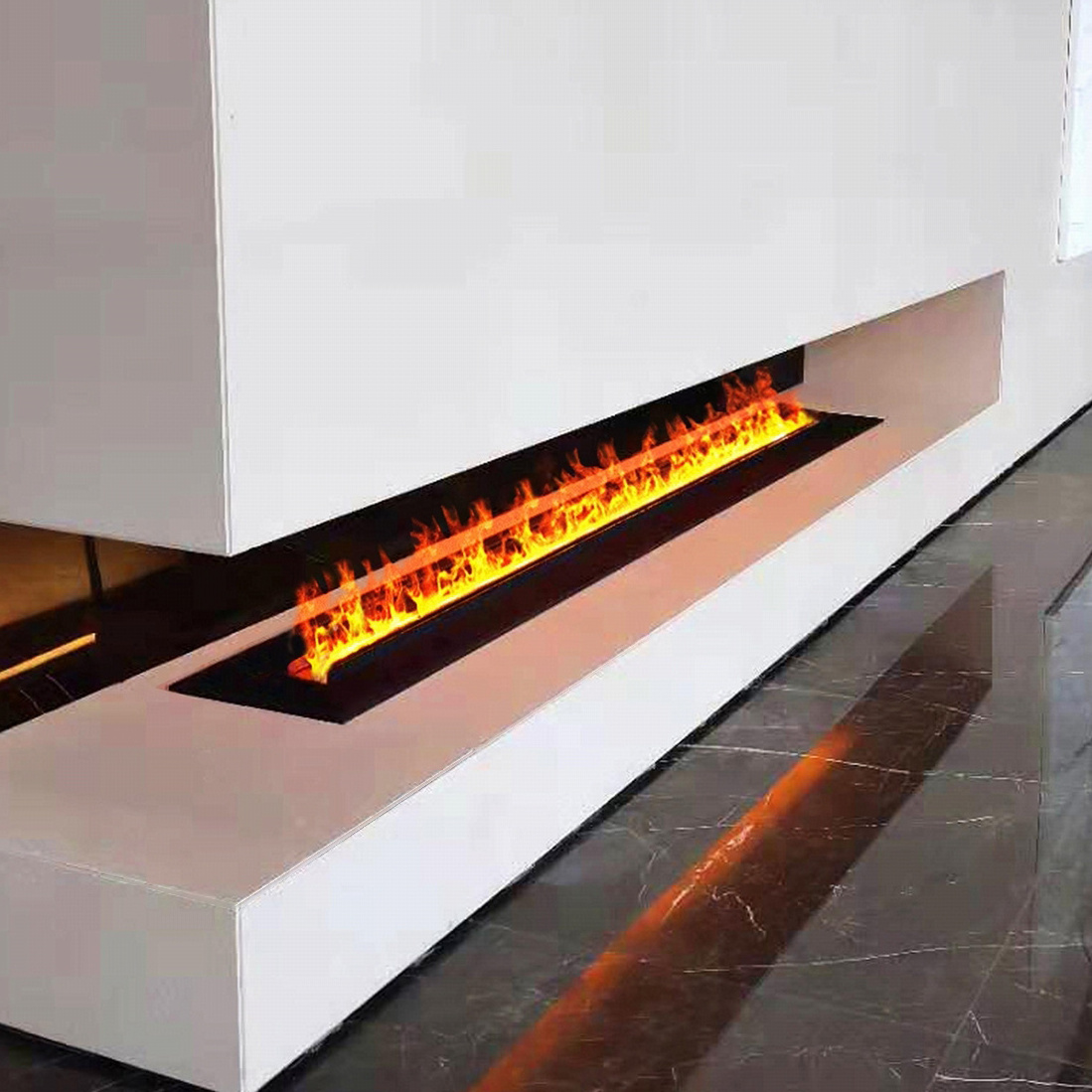 Customized Freestanding Realistic 3D Flame Led Mist Fireplace Remote Control Water Vapor Steam Electric Fireplace