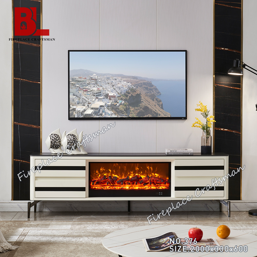 Modern 78 inches decor led light artificial fireplace tv stand remote controlled electric fireplace