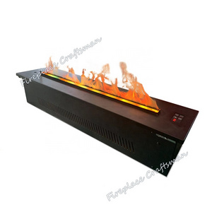 Best free standing led or halogen light flame water vapor premium 3d steam ultrasonic electric fireplace insert with heater