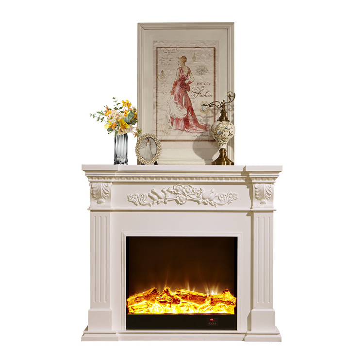 Modern elettric with Decoration Simulation Indoor Flame Heater Console Electric Fireplace with fireplace border