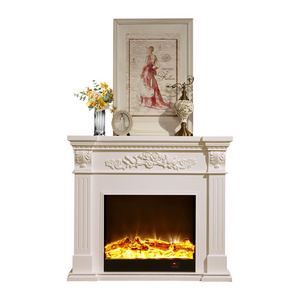 Modern elettric with Decoration Simulation Indoor Flame Heater Console Electric Fireplace with fireplace border