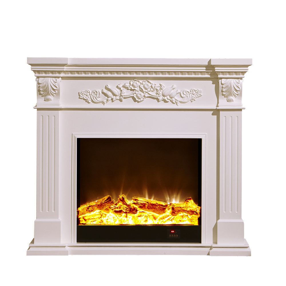 Modern elettric with Decoration Simulation Indoor Flame Heater Console Electric Fireplace with fireplace border