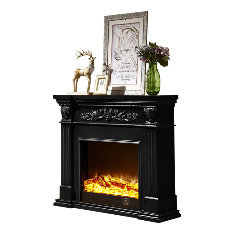 Modern elettric with Decoration Simulation Indoor Flame Heater Console Electric Fireplace with fireplace border