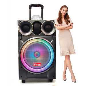 wireless speaker subwoofer karaoke party trolley consumer electronics > speakers bt horn music blue audio loud loa electronicgad