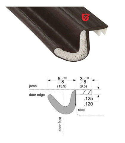 Window Weatherstrip  PU wooden door sealing strip