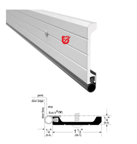 Soundproof door frame weatherproofing Fire and Smoke Protection Seal Acoustic Door Frame