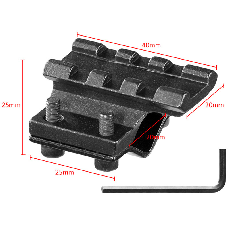 FIRE WOLF hunting accessories Universal 20mm Barrel Mount Adapter For Tactics Scope Laser Flashlight