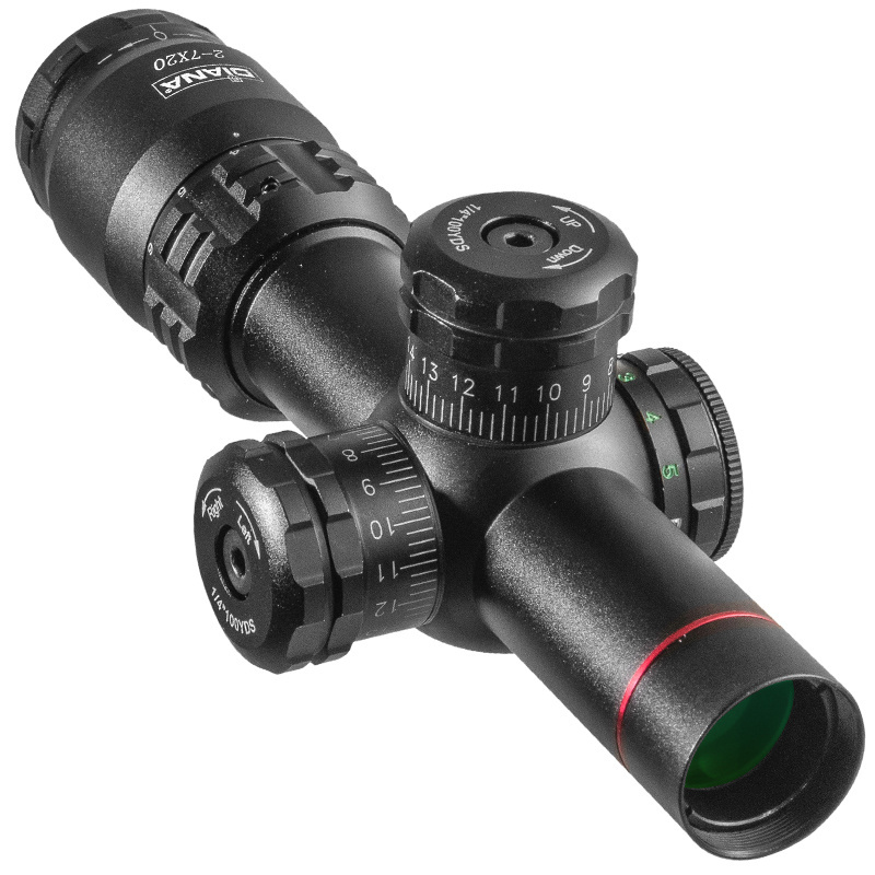 DIANA 2-7X20 Tactics Hunting Optical sight Scope Green red dot light  Spotting scope for Hunting